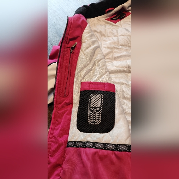 Womens SJB "St. Johns Bay Active  Winter Snow Athletic Jacket Sz Medium Pink C2 - Picture 6 of 11